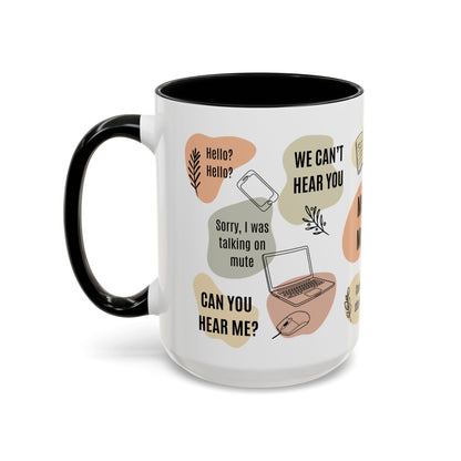 Funny Office Mug, Virtual Meeting Humor Coffee Cup, Work From Home Gift, Coworker Gift | Meeting Mantras