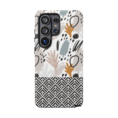 Boho Floral Tough Phone Case - iPhone 17 / 17 Air / 17 Pro / Pro Max, Samsung Galaxy S26, Google Pixel | Matte & Glossy