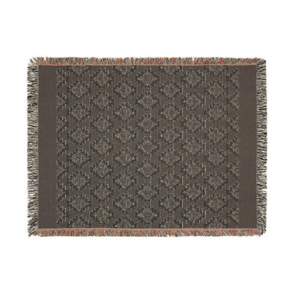 Cotton Woven Blanket Aztek Pattern, 100% Cotton, Black and Beige Boho Minimalist Throw Home Decor, Housewarming, Christmas Gift