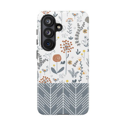 Boho Floral Phone Case - iPhone 17 Air / Pro Max, Samsung Galaxy S26, Google Pixel | Matte & Glossy