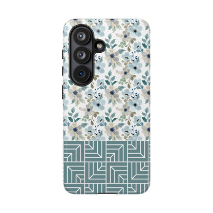 Boho Floral Tough Phone Case - iPhone 17 / 17 Air / 17 Pro Max, Samsung Galaxy S26 Plus Ultra | Matte & Glossy