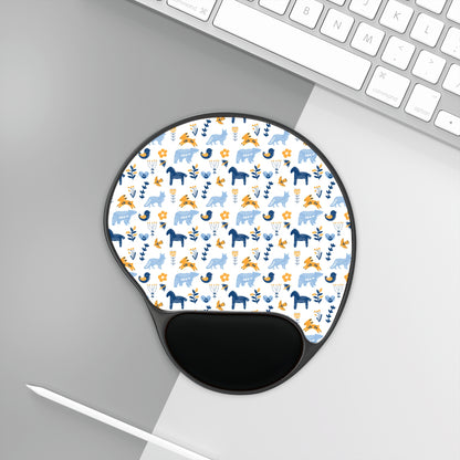 Mouse Pad with Wrist Rest, Ergonomic Mousepad with Wrist Support, Gaming Mousepad, Nordic Scandinavian Style Inspired Home Office Decor