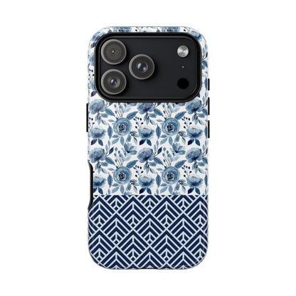 Boho Floral Tough Phone Case - iPhone 17 / 17 Air / 17 Pro Max, Samsung Galaxy S26, Google Pixel | Matte & Glossy