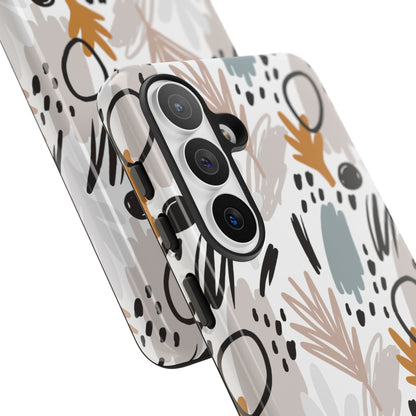 Boho Floral Tough Phone Case - iPhone 17 / 17 Air / 17 Pro / Pro Max, Samsung Galaxy S26, Google Pixel | Matte & Glossy