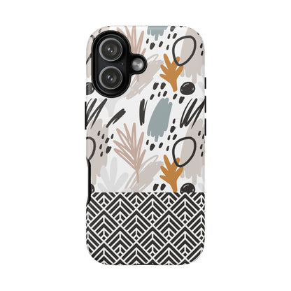 Boho Floral Tough Phone Case - iPhone 17 / 17 Air / 17 Pro / Pro Max, Samsung Galaxy S26, Google Pixel | Matte & Glossy