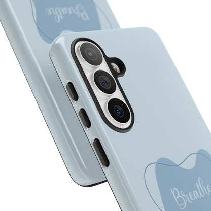Calming Blue Boho Tough Phone Case - iPhone 17 / 17 Air / 17 Pro Max, Samsung Galaxy S26, Google Pixel | Matte & Glossy