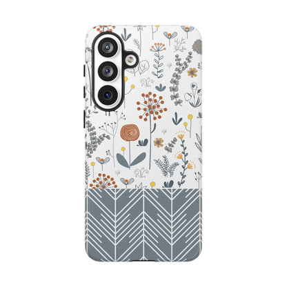 Boho Floral Phone Case - iPhone 17 Air / Pro Max, Samsung Galaxy S26, Google Pixel | Matte & Glossy