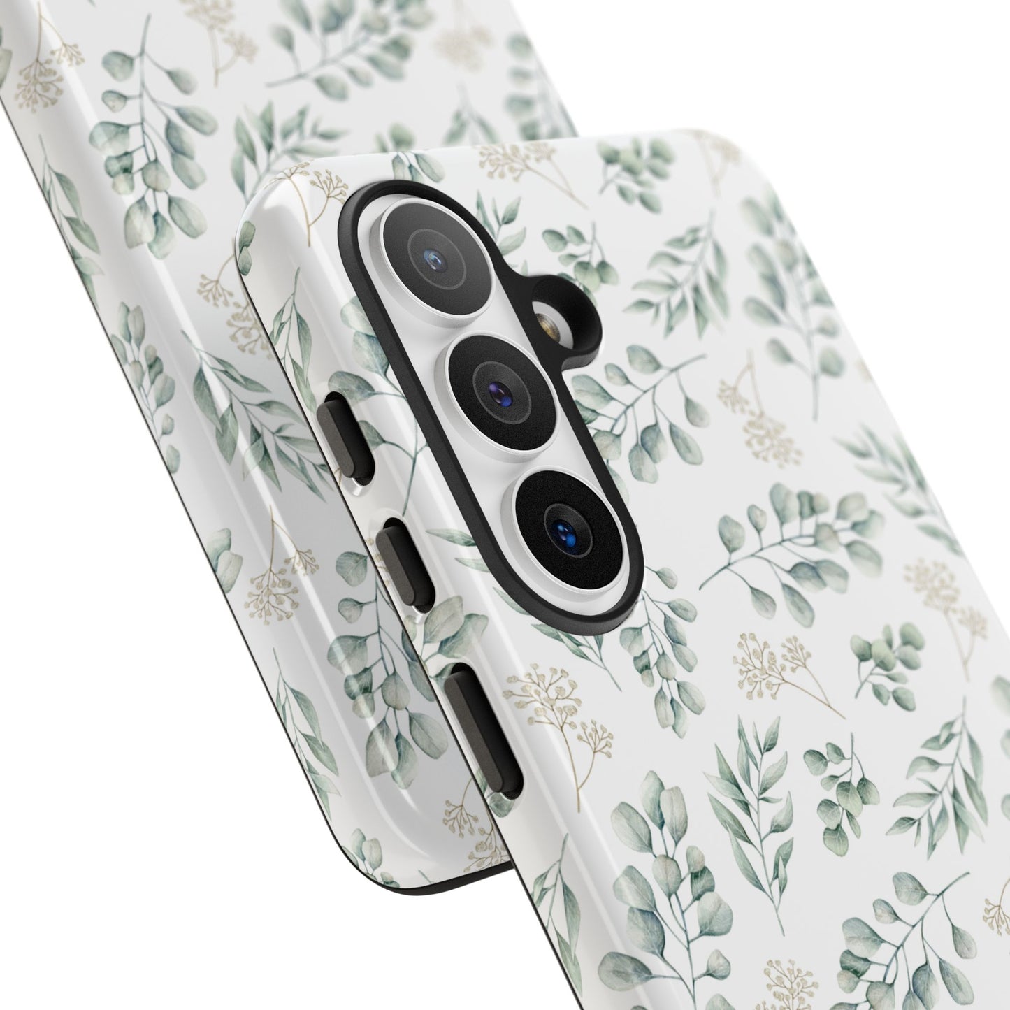 Sage Eucalyptus Floral Phone Case - iPhone 17 / 17 Air / 17 Pro Max, Samsung Galaxy S26, Google Pixel | Matte & Glossy