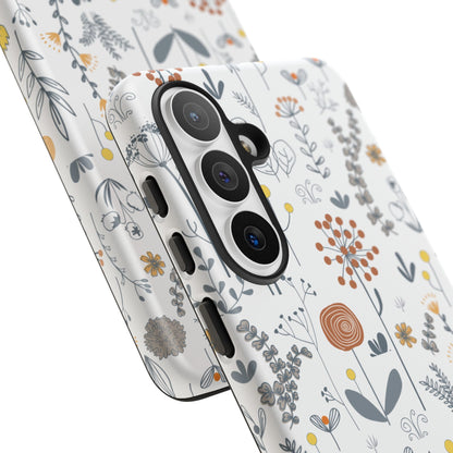 Boho Floral Phone Case - iPhone 17 Air / Pro Max, Samsung Galaxy S26, Google Pixel | Matte & Glossy