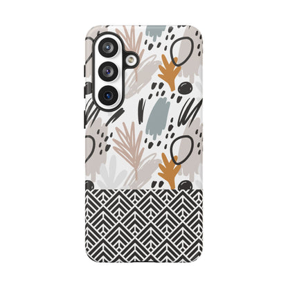 Boho Floral Tough Phone Case - iPhone 17 / 17 Air / 17 Pro / Pro Max, Samsung Galaxy S26, Google Pixel | Matte & Glossy