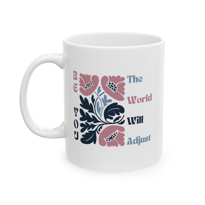 Mug, Inspirational Pink and Blue Matisse Flowers Be You Quote, Coffee Cup Gift for Her, Floral Tea Mug, Motivational Ceramic Cup, Unique