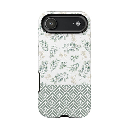 Sage Eucalyptus Floral Phone Case - iPhone 17 / 17 Air / 17 Pro Max, Samsung Galaxy S26, Google Pixel | Matte & Glossy