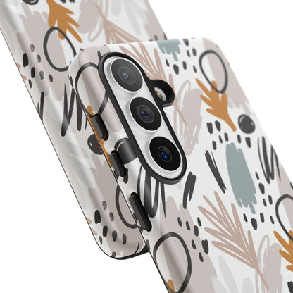 Boho Floral Tough Phone Case - iPhone 17 / 17 Air / 17 Pro / Pro Max, Samsung Galaxy S26, Google Pixel | Matte & Glossy