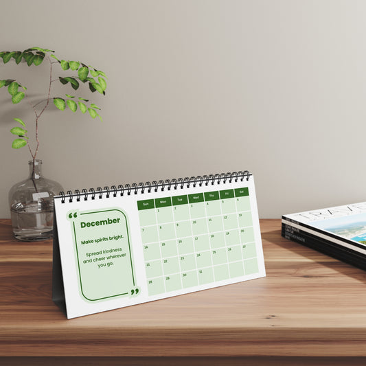 2025-2026 Academic Desk Calendar, August 2025 - July 2026, Planner for Students, Monthly Organizer, School Supplies, Home Office Decor