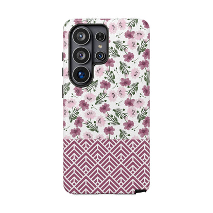 Floral Tough Phone Case - iPhone 17 / 17 Air / 17 Pro Max, Samsung Galaxy S26, Google Pixel | Matte & Glossy