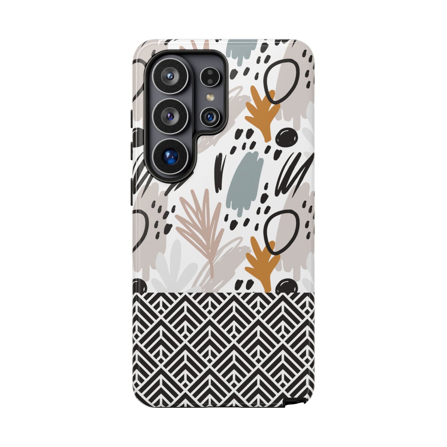 Boho Floral Tough Phone Case - iPhone 17 / 17 Air / 17 Pro / Pro Max, Samsung Galaxy S26, Google Pixel | Matte & Glossy