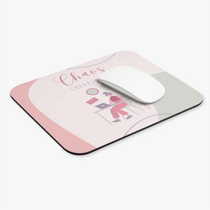 Chaos Coordinator Mouse Pad, Funny Feminine Desk Accessory for Home Office, Perfect Gift for Professionals, Unique Cubicle Decor