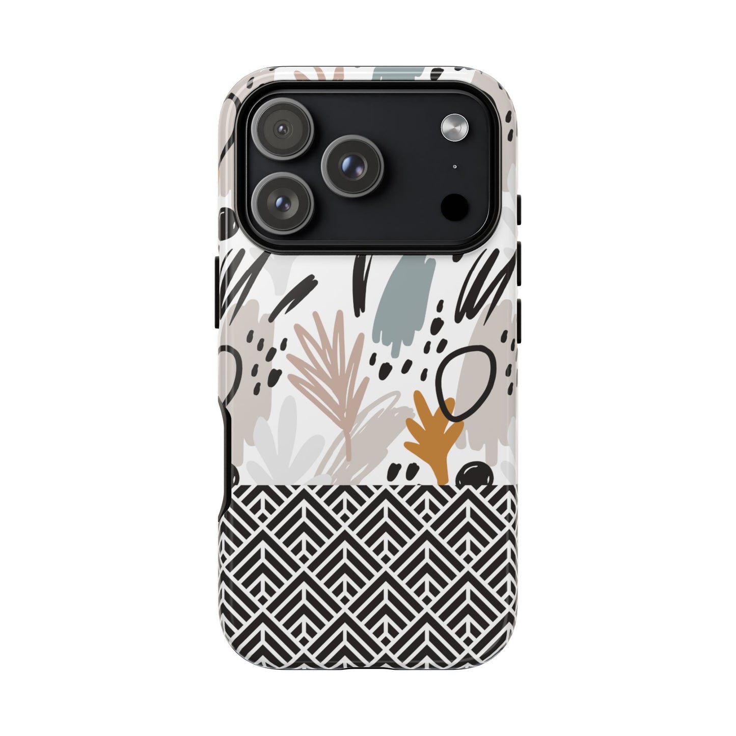 Boho Floral Tough Phone Case - iPhone 17 / 17 Air / 17 Pro / Pro Max, Samsung Galaxy S26, Google Pixel | Matte & Glossy