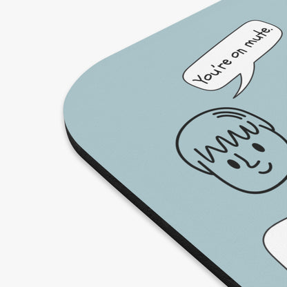 Funny Mouse Pad, Remote Work Humor, Conference Call Bingo, Work from Home Essentials, Gift for Coworker, Gift for Boss, Doodle-Powder Blue