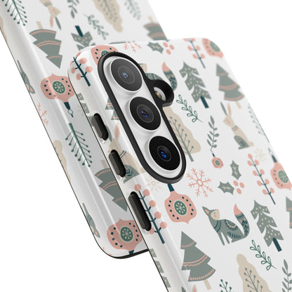 Scandinavian Folk Art Phone Case - iPhone 17 / 17 Air / 17 Pro Max, Samsung Galaxy S26, Google Pixel | Matte & Glossy