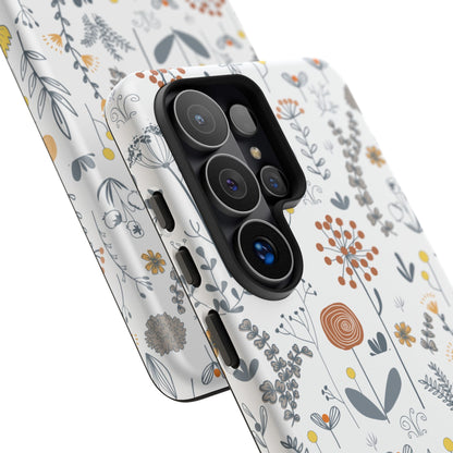 Boho Floral Phone Case - iPhone 17 Air / Pro Max, Samsung Galaxy S26, Google Pixel | Matte & Glossy