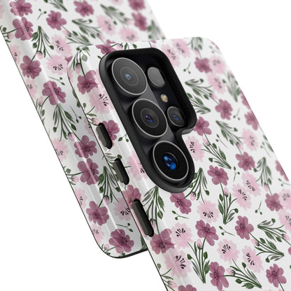 Floral Tough Phone Case - iPhone 17 / 17 Air / 17 Pro Max, Samsung Galaxy S26, Google Pixel | Matte & Glossy