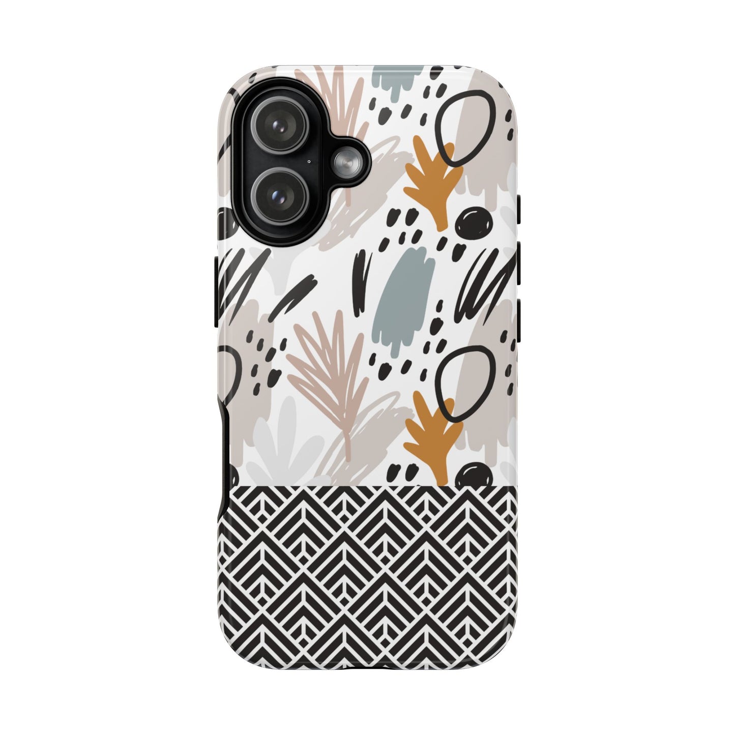 Boho Floral Tough Phone Case - iPhone 17 / 17 Air / 17 Pro / Pro Max, Samsung Galaxy S26, Google Pixel | Matte & Glossy