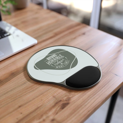 Funny Mouse Pad with Wrist Rest, Office Desk Accessories, Gift for Coworkers, Work From Home Humor, Computer Accessory