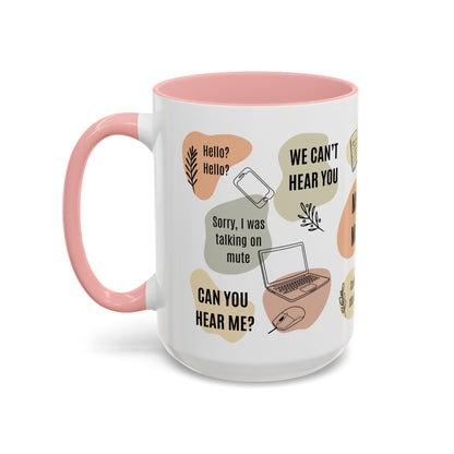 Funny Office Mug, Virtual Meeting Humor Coffee Cup, Work From Home Gift, Coworker Gift | Meeting Mantras