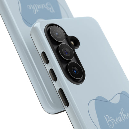 Calming Blue Boho Tough Phone Case - iPhone 17 / 17 Air / 17 Pro Max, Samsung Galaxy S26, Google Pixel | Matte & Glossy
