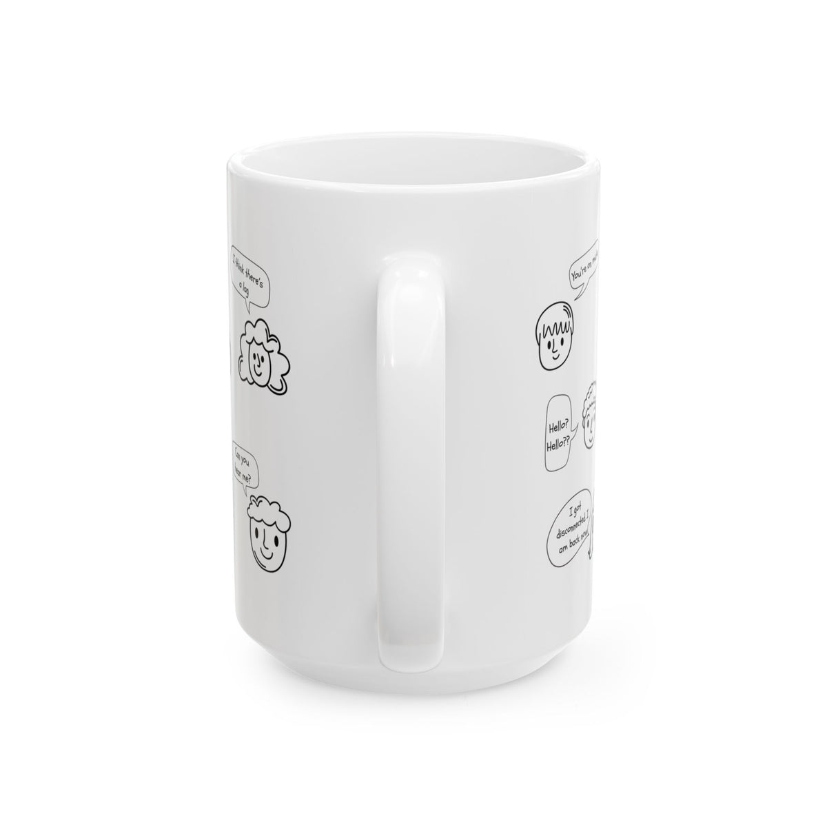 Ceramic Coffee Mug - Funny Work From Home Cup, "You're On Mute" , Conference Call Humor Cup, Remote Work Gift, Office Humor, Coworker Gift