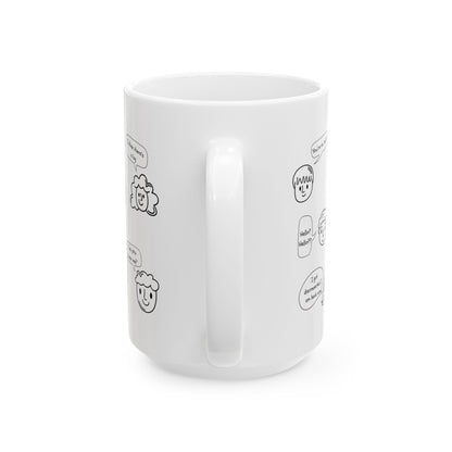 Ceramic Coffee Mug - Funny Work From Home Cup, "You're On Mute" , Conference Call Humor Cup, Remote Work Gift, Office Humor, Coworker Gift