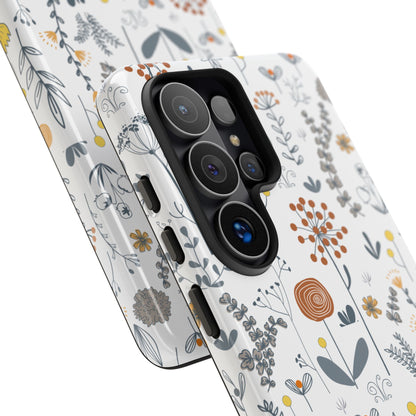 Boho Floral Phone Case - iPhone 17 Air / Pro Max, Samsung Galaxy S26, Google Pixel | Matte & Glossy