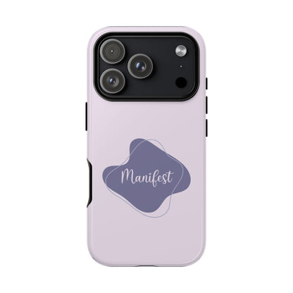 Manifest - Purple Boho Tough Phone Case - iPhone 17 / 17 Air / 17 Pro Max, Samsung Galaxy S26, Google Pixel | Matte & Glossy