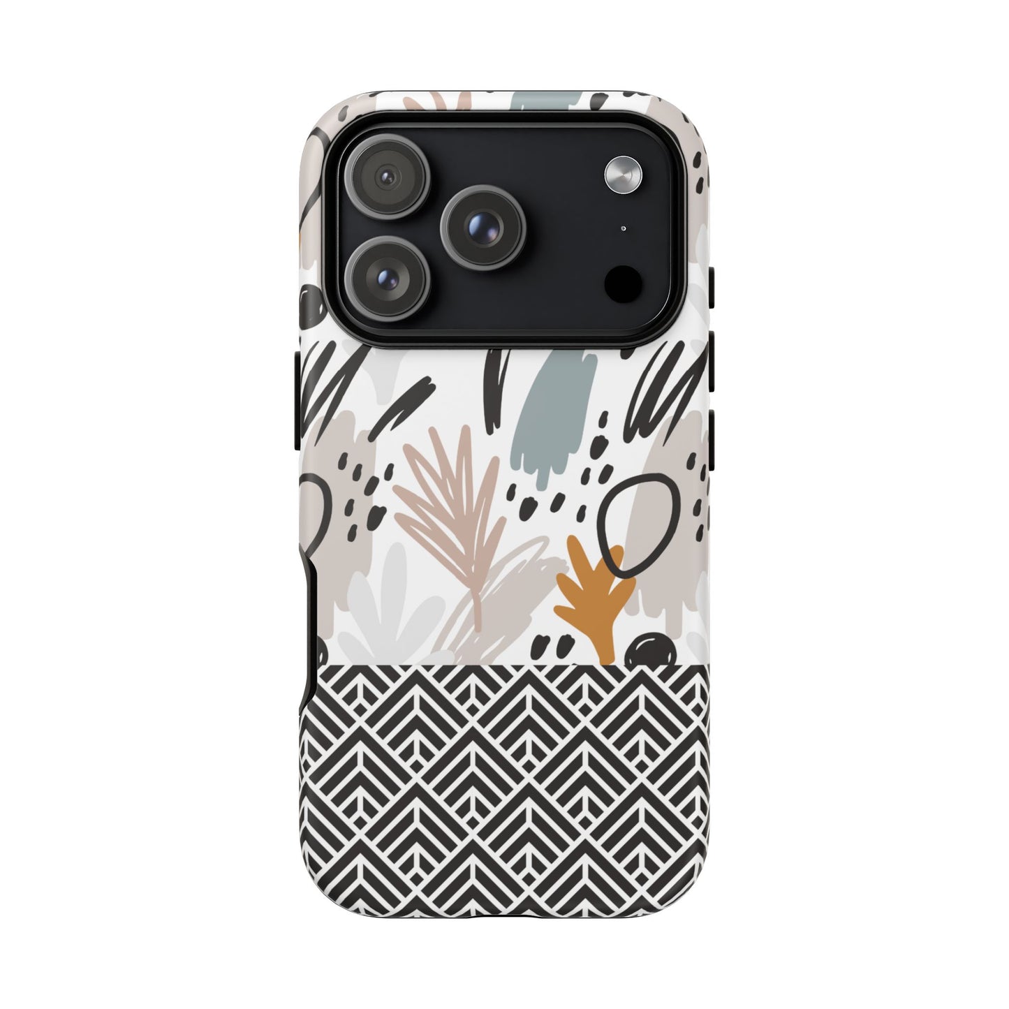Boho Floral Tough Phone Case - iPhone 17 / 17 Air / 17 Pro / Pro Max, Samsung Galaxy S26, Google Pixel | Matte & Glossy