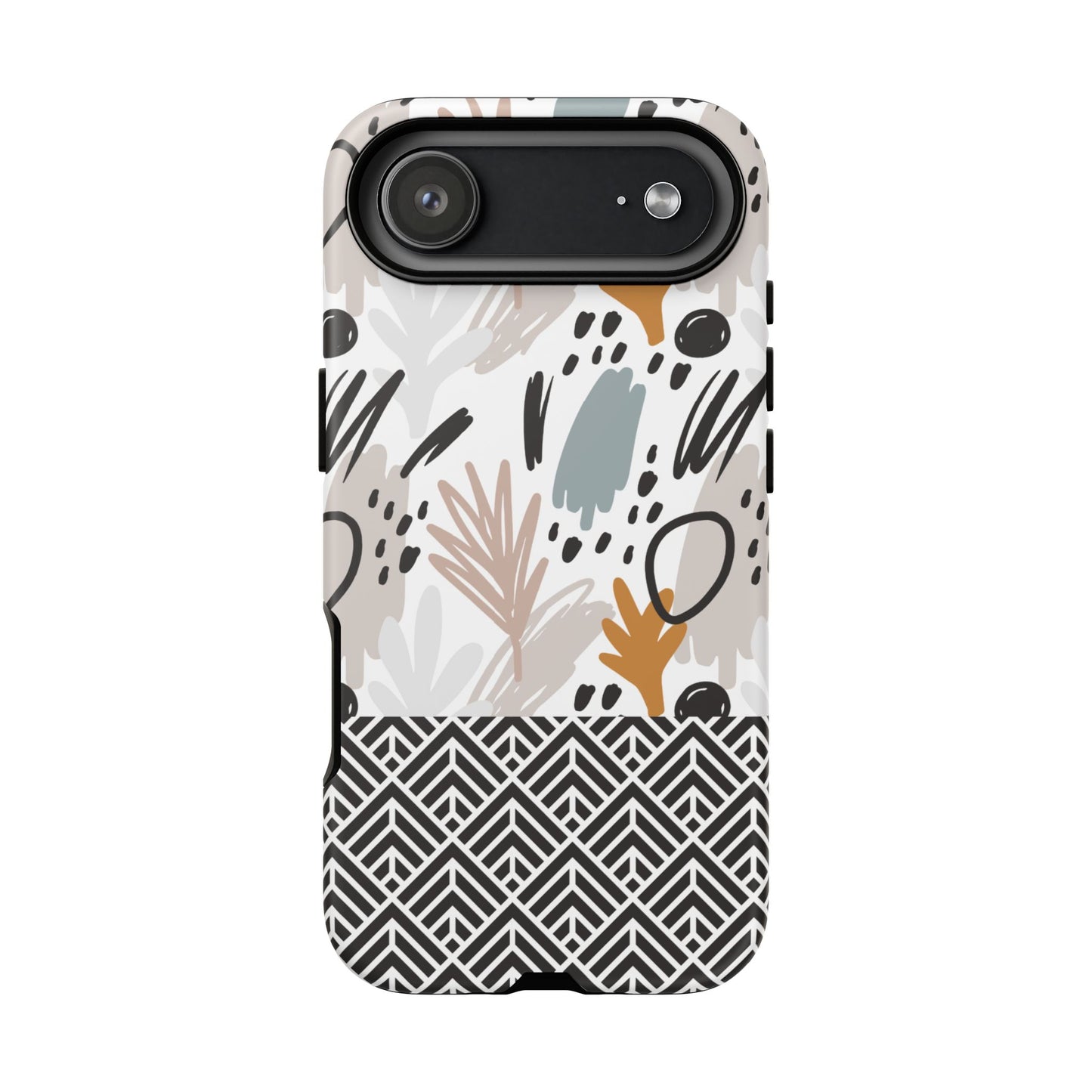 Boho Floral Tough Phone Case - iPhone 17 / 17 Air / 17 Pro / Pro Max, Samsung Galaxy S26, Google Pixel | Matte & Glossy