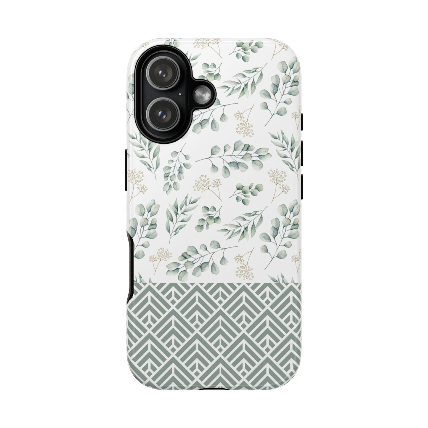 Sage Eucalyptus Floral Phone Case - iPhone 17 / 17 Air / 17 Pro Max, Samsung Galaxy S26, Google Pixel | Matte & Glossy