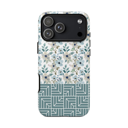 Boho Floral Tough Phone Case - iPhone 17 / 17 Air / 17 Pro Max, Samsung Galaxy S26 Plus Ultra | Matte & Glossy