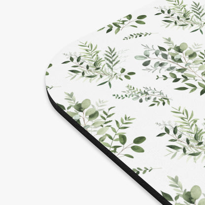 Elegant Floral Mouse Pad, Greenery Desk Accessory, Office Gift, Nature-Inspired Home Decor, Ideal for Work or Study