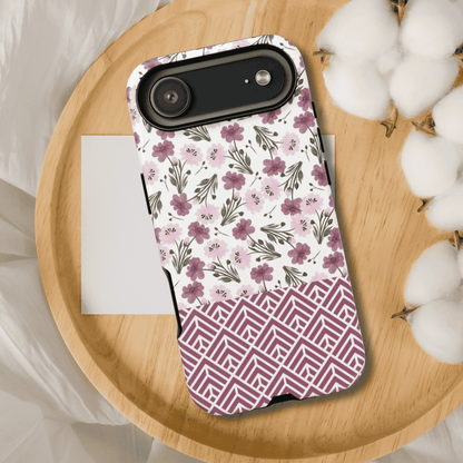 Floral Tough Phone Case - iPhone 17 / 17 Air / 17 Pro Max, Samsung Galaxy S26, Google Pixel | Matte & Glossy
