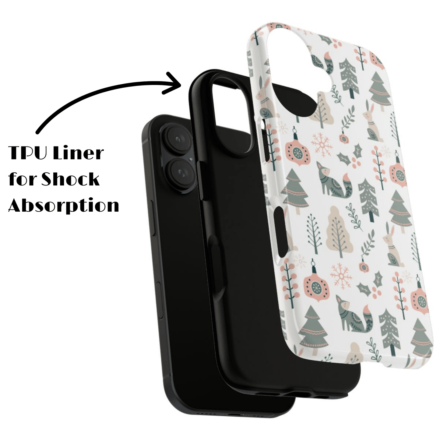 Scandinavian Folk Art Phone Case - iPhone 17 / 17 Air / 17 Pro Max, Samsung Galaxy S26, Google Pixel | Matte & Glossy