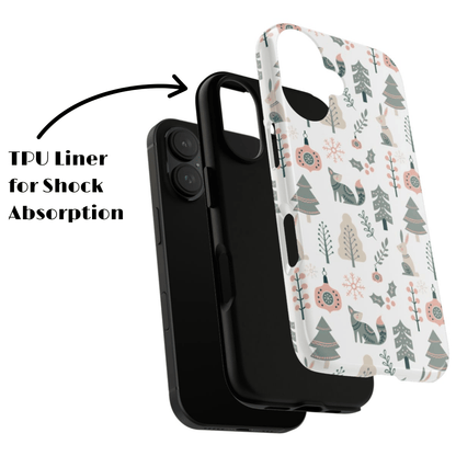Scandinavian Folk Art Phone Case - iPhone 17 / 17 Air / 17 Pro Max, Samsung Galaxy S26, Google Pixel | Matte & Glossy