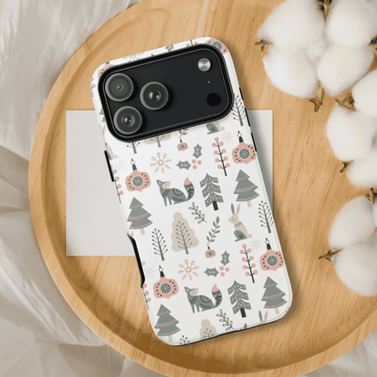 Scandinavian Folk Art Phone Case - iPhone 17 / 17 Air / 17 Pro Max, Samsung Galaxy S26, Google Pixel | Matte & Glossy