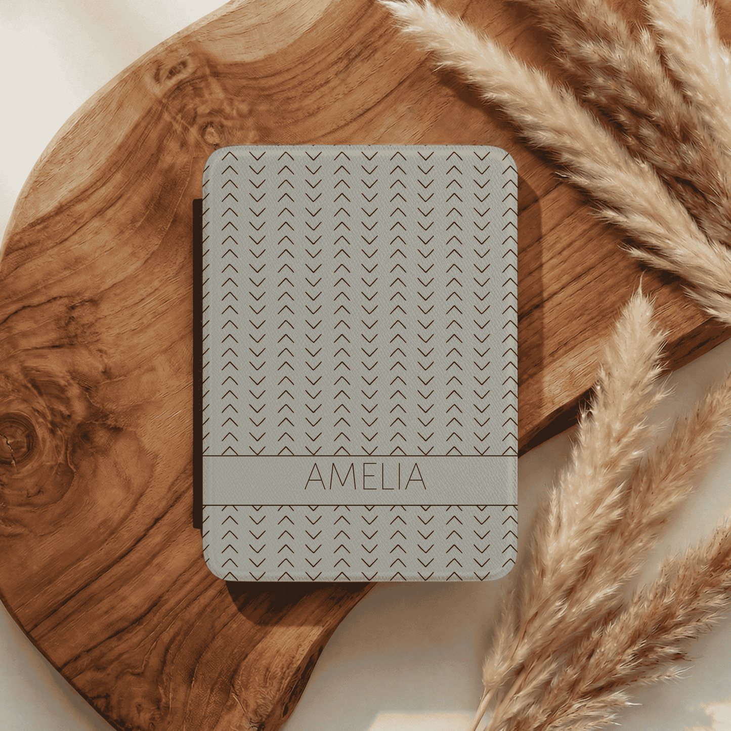 Kindle Paperwhite Case 12th Gen 7", Custom Name, Mudcloth Inspired Pattern, Fits Kindle Colorsoft