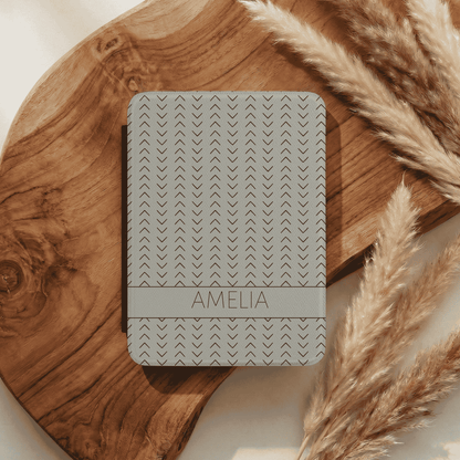 Kindle Paperwhite Case 12th Gen 7", Custom Name, Mudcloth Inspired Pattern, Fits Kindle Colorsoft