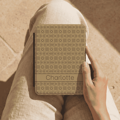 Custom Kindle Case Paperwhite 12th Generation, 7 inch, Custom Name, Mudcloth Inspired Pattern, Fits Kindle Colorsoft