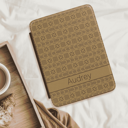 Custom Kindle Case Paperwhite 12th Generation, 7 inch, Custom Name, Mudcloth Inspired Pattern, Fits Kindle Colorsoft