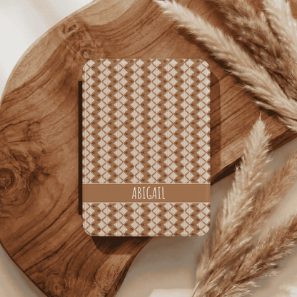 Custom Kindle Cover with Hand Strap, Paperwhite and Colorsoft 12th Generation, 7 inch, Personalized, Mud cloth Inspired Pattern