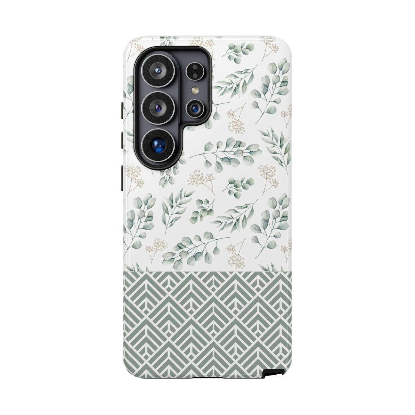 Sage Eucalyptus Floral Phone Case - iPhone 17 / 17 Air / 17 Pro Max, Samsung Galaxy S26, Google Pixel | Matte & Glossy