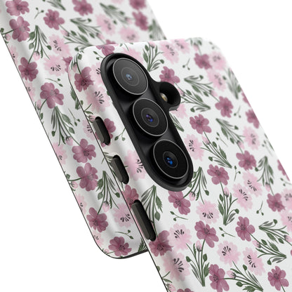 Floral Tough Phone Case - iPhone 17 / 17 Air / 17 Pro Max, Samsung Galaxy S26, Google Pixel | Matte & Glossy